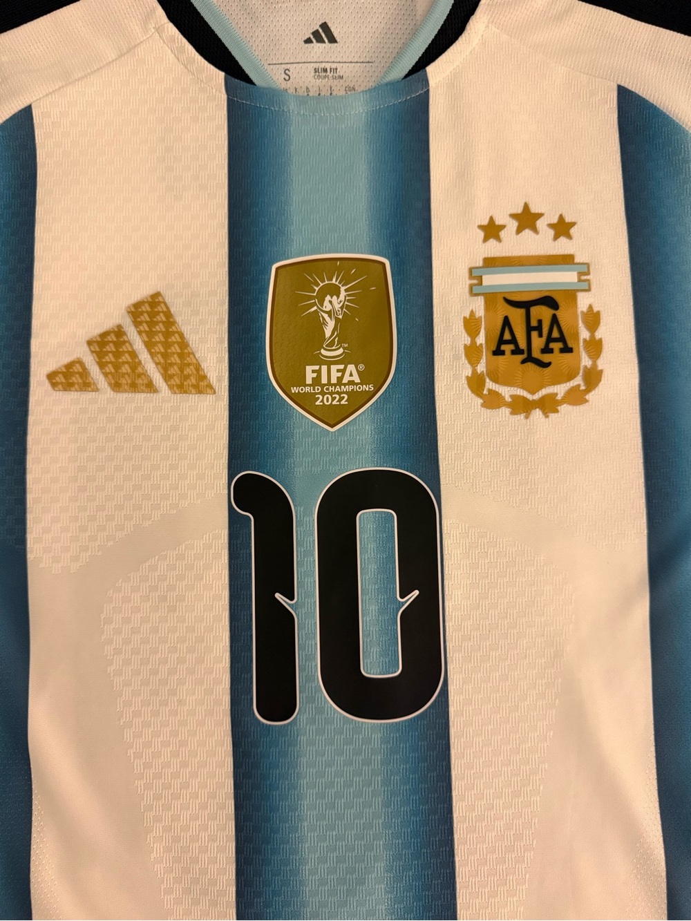 Adidas Argentina Lionel Messi White (Home) “Pitch Version” Soccer Jersey (NEW) - Picture 6 of 16